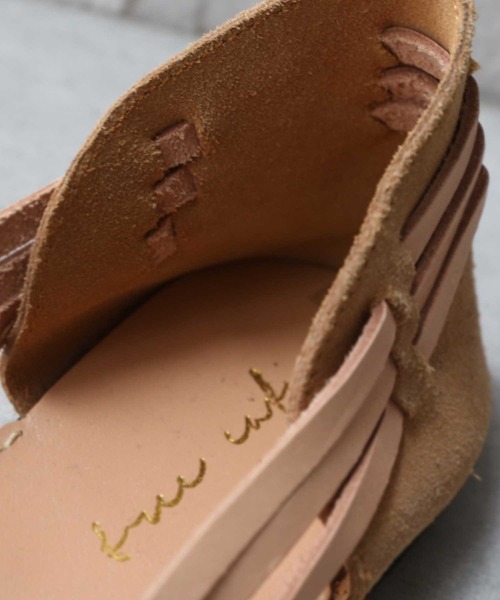 antiqua（アンティカ）の「レザーメッシュサンダル（サンダル・メンズ・ブラック/ベージュ/ベージュ系その他・M/L）」の9枚目の写真