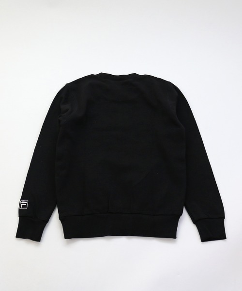 FILA(フィラ)の「FILA/フィラ 裏毛ロゴトレーナー(スウェット・キッズ・ブラック/杢グレー/ピンク/オフホワイト/ネイビー/ベージュ・90cm/110cm/100cm/120cm/130cm/140cm/150cm/160cm)」の13枚目の写真