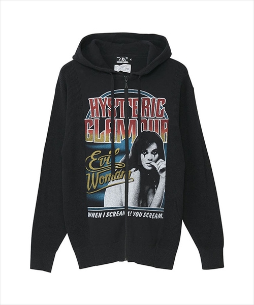 HYSTERIC GLAMOUR（ヒステリックグラマー）の「EVIL WOMANパーカー（パーカー・メンズ・ブラック・SMALL/LARGE/MEDIUM）」の2枚目の写真