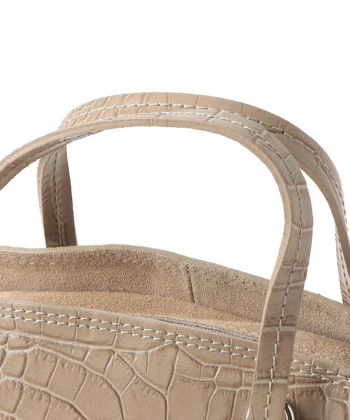 green label relaxing（グリーンレーベルリラクシング）の「MARCO BIANCHINI CS ラウンドボストンバッグS 2（ショルダーバッグ・レディース・グレー/ベージュ・FREE）」の7枚目の写真