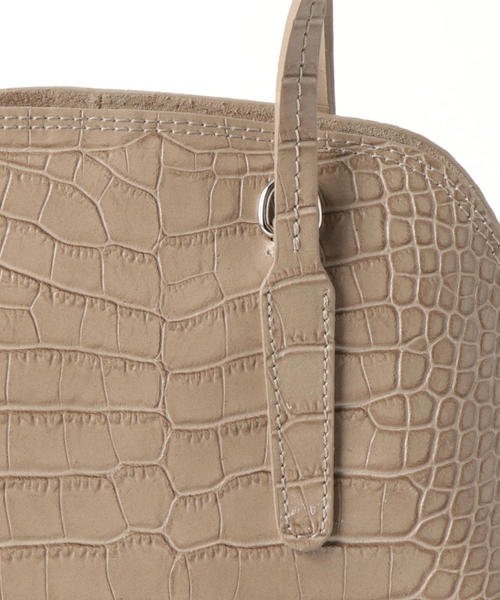 green label relaxing（グリーンレーベルリラクシング）の「MARCO BIANCHINI CS ラウンドボストンバッグS 2（ショルダーバッグ・レディース・グレー/ベージュ・FREE）」の6枚目の写真