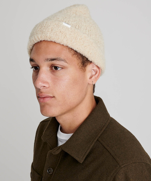 Saturdays NYC（サタデーズ ニューヨークシティ ）の「Boucle Beanie（ニットキャップ/ビーニー・メンズ・ブラック/ベージュ/イエロー・FREE）」の3枚目の写真
