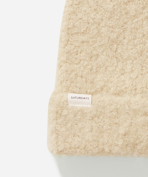 Saturdays NYC（サタデーズ ニューヨークシティ ）の「Boucle Beanie（ニットキャップ/ビーニー・メンズ・ブラック/ベージュ/イエロー・FREE）」の7枚目の写真
