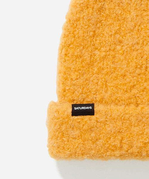 Saturdays NYC（サタデーズ ニューヨークシティ ）の「Boucle Beanie（ニットキャップ/ビーニー・メンズ・ブラック/ベージュ/イエロー・FREE）」の11枚目の写真