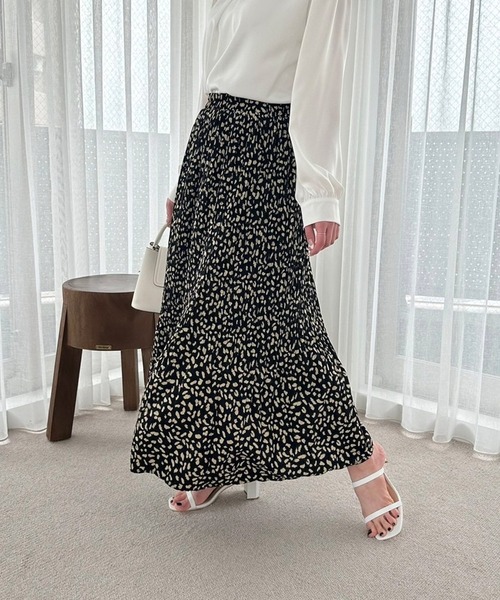 fifth（フィフス）の「【低身長さん向け】レオパードプリーツスカート