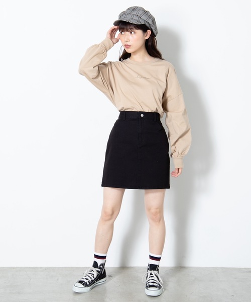 WEGO（ウィゴー）の「WEGO/アソートプリントロンT（Tシャツ/カットソー・レディース・アイボリー/ダークオレンジ/スミクロ/ベージュ・FREE）」の14枚目の写真