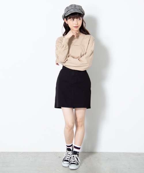 WEGO（ウィゴー）の「WEGO/アソートプリントロンT（Tシャツ/カットソー・レディース・アイボリー/ダークオレンジ/スミクロ/ベージュ・FREE）」の16枚目の写真