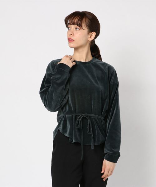 JOINT WORKS(ジョイントワークス)の「ドヅメベロアドロスト プルオーバー(Tシャツ/カットソー・レディース・チャコールグレー/ベージュ・FREE)」の8枚目の写真