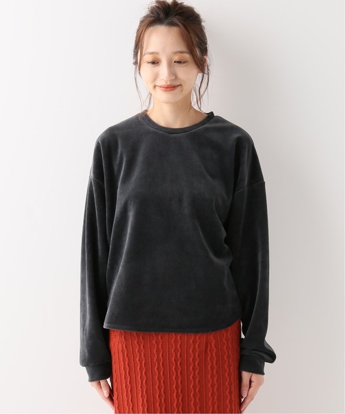 JOINT WORKS(ジョイントワークス)の「ドヅメベロアドロスト プルオーバー(Tシャツ/カットソー・レディース・チャコールグレー/ベージュ・FREE)」の3枚目の写真