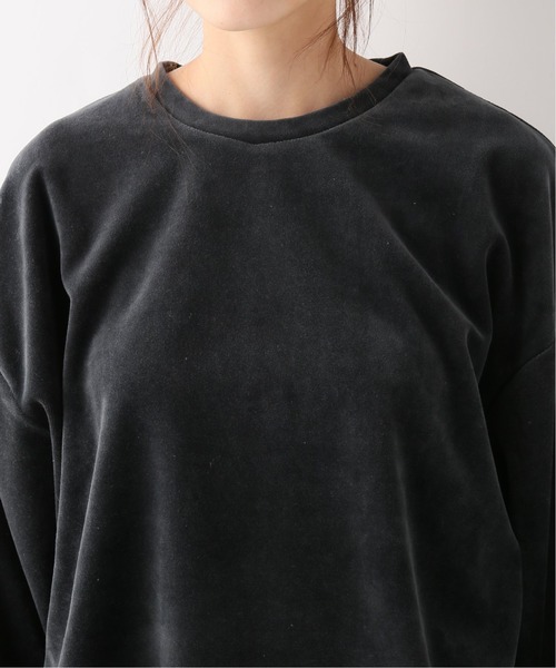 JOINT WORKS(ジョイントワークス)の「ドヅメベロアドロスト プルオーバー(Tシャツ/カットソー・レディース・チャコールグレー/ベージュ・FREE)」の9枚目の写真
