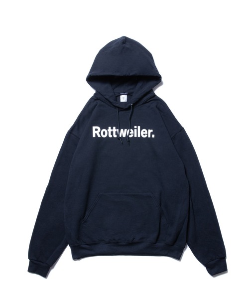 Rottweiler グレー パーカー ロットワイラー フーディー 起毛 ROTTWEILER RW ペインティッド