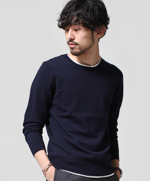 NANO universe（ナノユニバース）の「EXファインメリノクルー（ニット