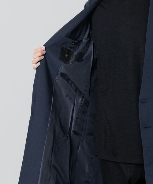 ato（アトウ）の「COLLARLESS COAT（チェスターコート・メンズ・ネイビー/ブラック・44/46/48）」の17枚目の写真