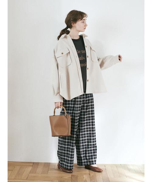 earth music&ecology（アースミュージックアンドエコロジー）の「ラクラクワイドパンツ ＊（その他パンツ・レディース・ブラック/ベージュ/その他9/その他12/ブラック系その他3/ベージュ系その他4・M/L）」の14枚目の写真