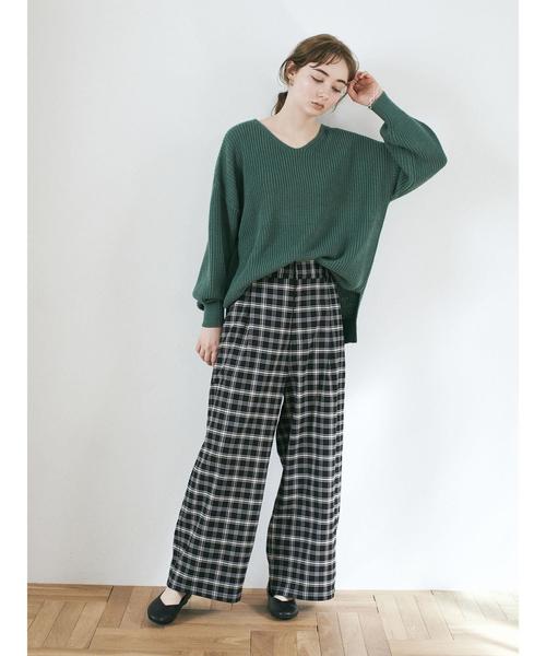 earth music&ecology（アースミュージックアンドエコロジー）の「ラクラクワイドパンツ ＊（その他パンツ・レディース・ブラック/ベージュ/その他9/その他12/ブラック系その他3/ベージュ系その他4・M/L）」の17枚目の写真