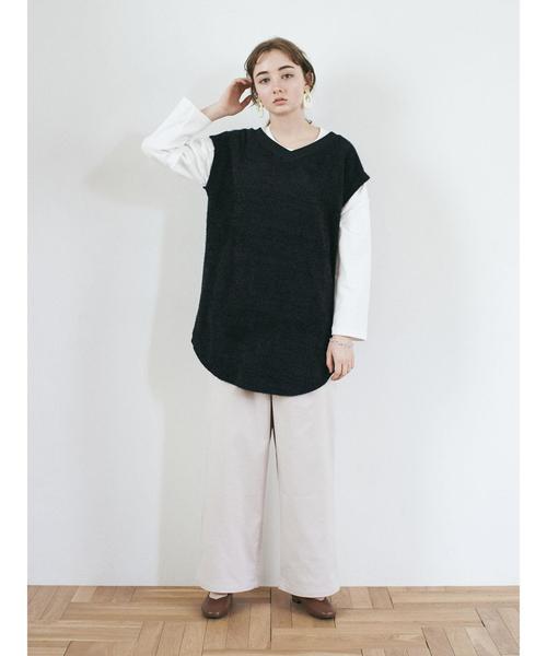 earth music&ecology（アースミュージックアンドエコロジー）の「ラクラクワイドパンツ ＊（その他パンツ・レディース・ブラック/ベージュ/その他9/その他12/ブラック系その他3/ベージュ系その他4・M/L）」の20枚目の写真