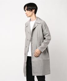 STYLEBLOCK | チェック柄ビッグシルエットステンカラーコート(ステンカラーコート)