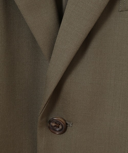 CLANE（クラネ）の「WOOL 2B JACKET（テーラードジャケット・メンズ・ブラック/カーキ・1/2）」の4枚目の写真