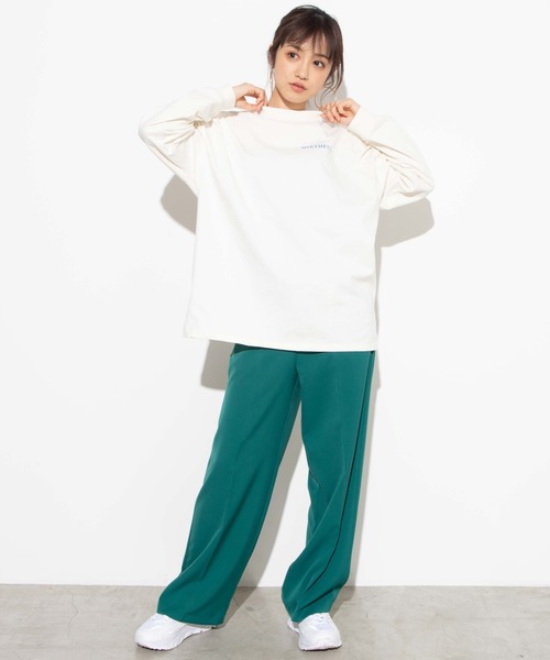 WEGO（ウィゴー）の「WEGO/カラーセンタープレスパンツ（スラックス・レディース・ブラック/グリーン/レッド/グリーン系その他/ブラウン/ナチュラル/サックスブルー/ライトピンク・MEDIUM/SMALL）」の22枚目の写真