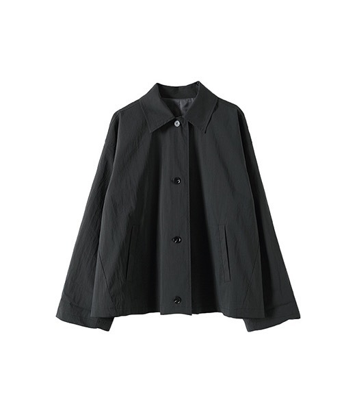 chuclla(チュクラ)の「【chuclla】ワイドスリーブ ステンカラー ジャケット chw1048(トレンチコート・レディース・ライトグレー/ベージュ/ダークグレー・FREE)」の3枚目の写真