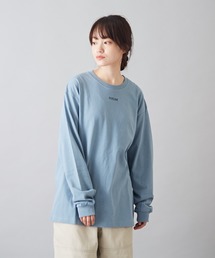 CUBE SUGAR（キューブシュガー）の「OE天竺 刺繍入り ロング Tシャツ（Tシャツ/カットソー）」