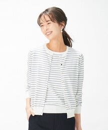 【洗える】KNIT BASIC SSクルーネック カーディガン