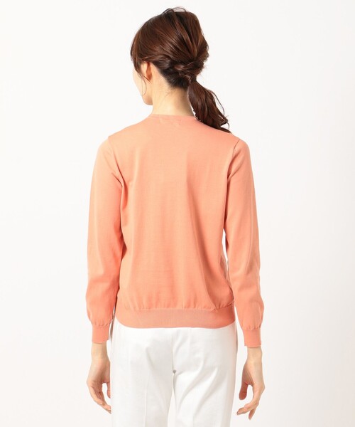 J.PRESS(ジェイプレス)の「【洗える】KNIT BASIC SSクルーネック カーディガン(カーディガン/ボレロ・レディース・ホワイト系1/ライトグレー系/ネイビー系/サックスブルー系・MEDIUM/LARGE)」の18枚目の写真
