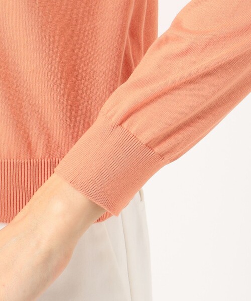 J.PRESS(ジェイプレス)の「【洗える】KNIT BASIC SSクルーネック カーディガン(カーディガン/ボレロ・レディース・ホワイト系1/ライトグレー系/ネイビー系/サックスブルー系・MEDIUM/LARGE)」の21枚目の写真
