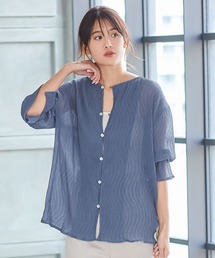 KOBE LETTUCE | シェルボタンシアー楊柳ブラウス(シャツ/ブラウス)
