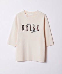 REDYAZEL | ハイネックロゴ刺繍ニットプルオーバー(Tシャツ/カットソー)