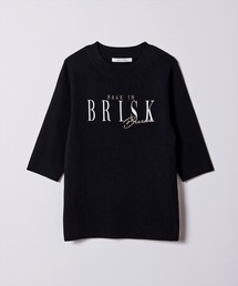 REDYAZEL | ハイネックロゴ刺繍ニットプルオーバー(Tシャツ/カットソー)