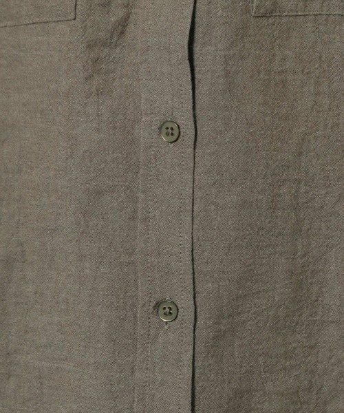 LAKOLE（ラコレ）の「コットンクリンクルリラックスシャツ / LAKOLE（シャツ/ブラウス・レディース・オフホワイト/ブラウン/カーキ/桜・SMALL/MEDIUM）」の13枚目の写真