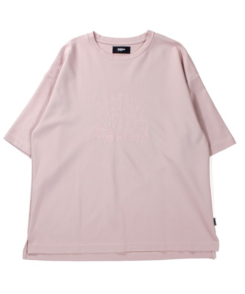 MYne(マイン)の「【MYne】"ファンク&ピース" エンブロイダリーハーフスリーブTシャツ"FUNK&PEACE" Embroidary H/S T-shit(Tシャツ/カットソー・メンズ・ピンク/グリーン/ブルー・M/L/S)」の3枚目の写真