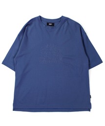 MYne | 【MYne】"ファンク&ピース" エンブロイダリーハーフスリーブTシャツ"FUNK&PEACE" Embroidary H/S T-shit(Tシャツ/カットソー)