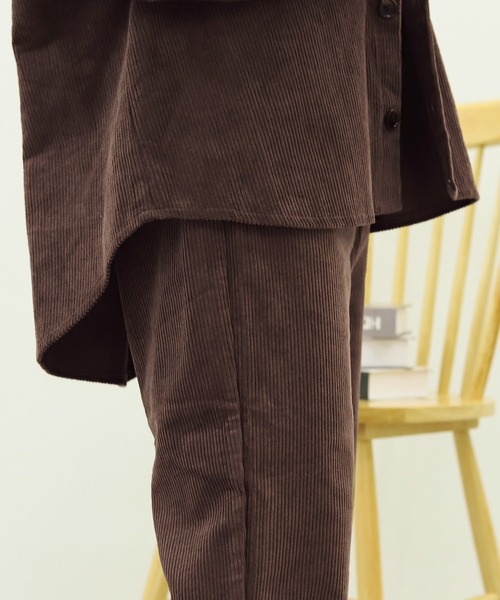 PairPair(ペアペア)の「コーデュロイCPOジャケット(セットアップ/ユニセックス)(ブルゾン・レディース・アイボリー/モカ・FREE)」の22枚目の写真
