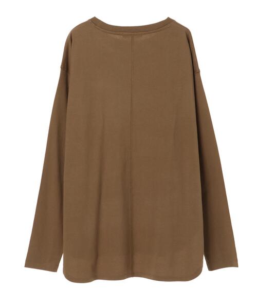 AMERICAN HOLIC（アメリカンホリック）の「ロングスリーブ裾ラウンドカットプルオーバー　＊●（Tシャツ/カットソー・レディース・ブラック/グレー/キャメル/アイボリー・FREE）」の16枚目の写真