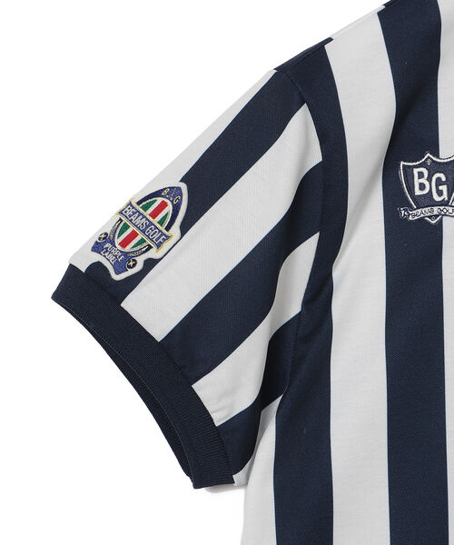 BEAMS GOLF PURPLE LABEL タラッティ ストライプポロシャツ BEAMS GOLF（ビームスゴルフ）の「BEAMS GOLF PURPLE LABEL