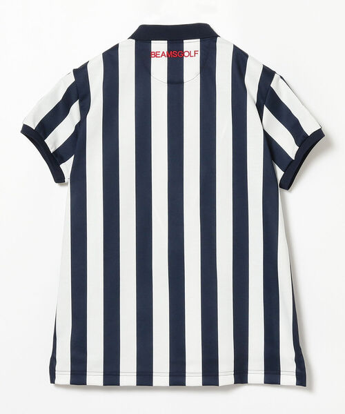 BEAMS GOLF PURPLE LABEL / タラッティ ストライプ ポロシャツ