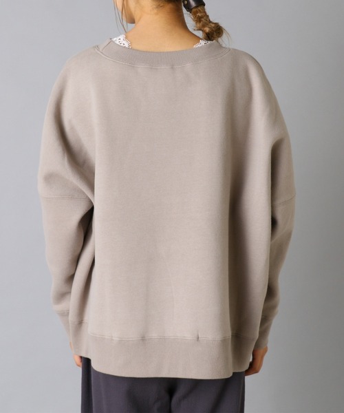 PUAL CE CIN(ピュアルセシン)の「裏起毛プルオーバー(Tシャツ/カットソー・レディース・グレイッシュベージュ/ブラック/チャコール/ダークブラウン/モカ・FREE)」の9枚目の写真