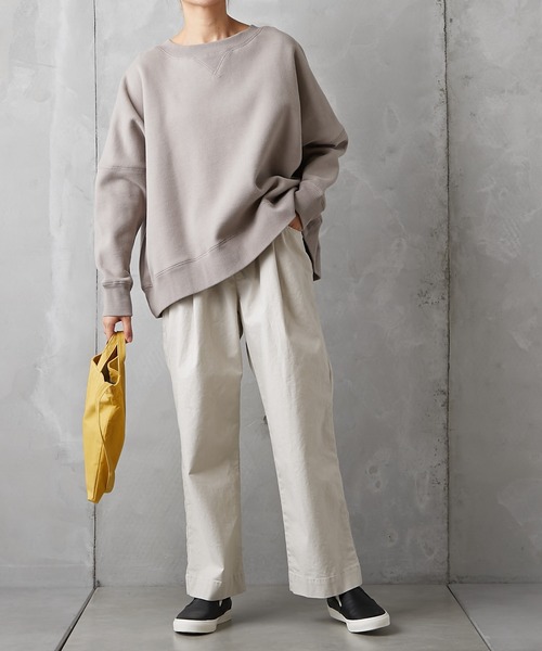 PUAL CE CIN(ピュアルセシン)の「裏起毛プルオーバー(Tシャツ/カットソー・レディース・グレイッシュベージュ/ブラック/チャコール/ダークブラウン/モカ・FREE)」の16枚目の写真