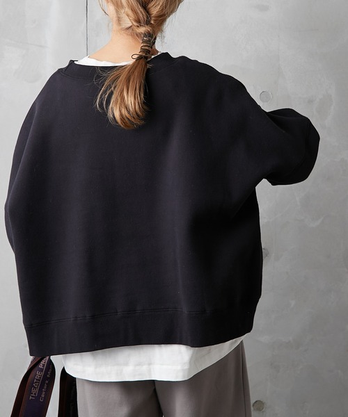 PUAL CE CIN(ピュアルセシン)の「裏起毛プルオーバー(Tシャツ/カットソー・レディース・グレイッシュベージュ/ブラック/チャコール/ダークブラウン/モカ・FREE)」の22枚目の写真