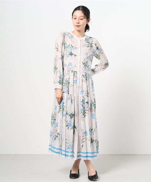 在庫早割処分大特価 Diagram ダイアグラム のファッション マルチフラワーロングワンピース ワンピース ワンピース