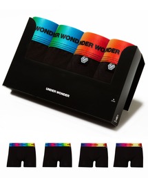 UNDER WONDER（アンダーワンダー）の「ギフトボクサーパンツ メンズ 4枚セット/UNDER WONDER ギフト プレゼント（ボクサーパンツ）」