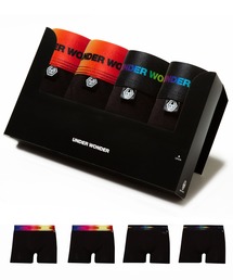 UNDER WONDER（アンダーワンダー）の「ギフトボクサーパンツ メンズ　4枚セット／UNDER WONDER ギフト バレンタイン（ボクサーパンツ）」