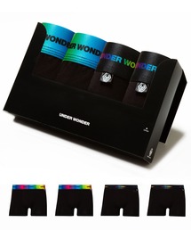 UNDER WONDER（アンダーワンダー）の「ギフトボクサーパンツ メンズ　4枚セット／UNDER WONDER ギフト バレンタイン（ボクサーパンツ）」