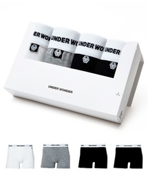 UNDER WONDER（アンダーワンダー）の「ギフトボクサーパンツ メンズ 4枚セット/UNDER WONDER ギフト バレンタイン（ボクサーパンツ）」