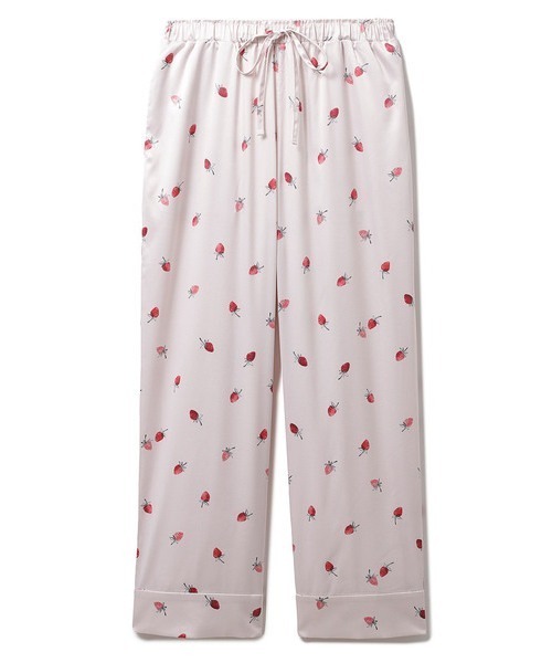 ストロベリーサテンロングパンツ ルームウェア パジャマ Gelato Pique ジェラートピケ のファッション通販 Zozotown
