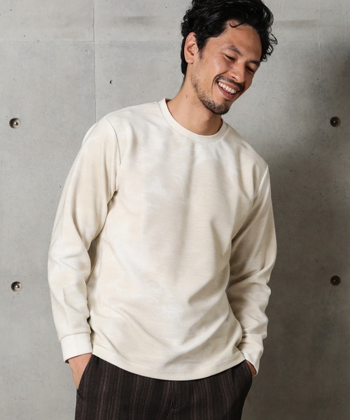 MEN'S BIGI(メンズビギ)の「サーフタイダイニット(Tシャツ/カットソー・メンズ・ライトグレー/サックスブルー/ベージュ・02/01/03)」の7枚目の写真