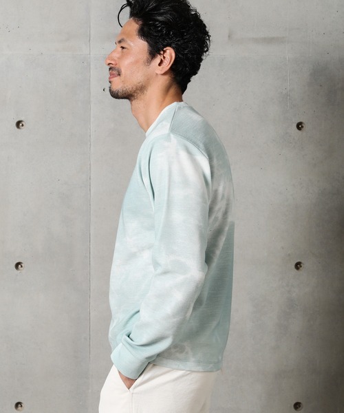 MEN'S BIGI(メンズビギ)の「サーフタイダイニット(Tシャツ/カットソー・メンズ・ライトグレー/サックスブルー/ベージュ・02/01/03)」の11枚目の写真