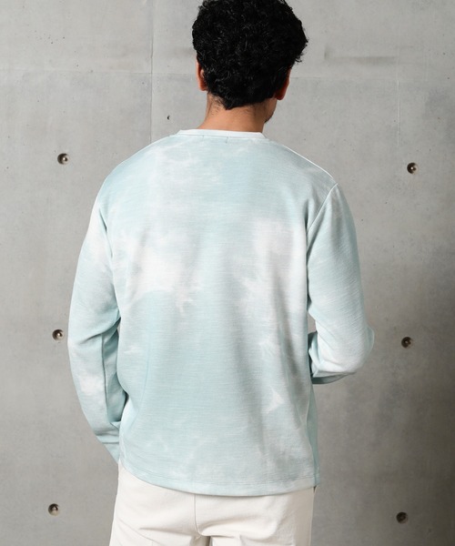 MEN'S BIGI(メンズビギ)の「サーフタイダイニット(Tシャツ/カットソー・メンズ・ライトグレー/サックスブルー/ベージュ・02/01/03)」の10枚目の写真